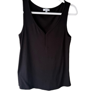 Reitmans Black Sleeveless Fitted Tank Top XS